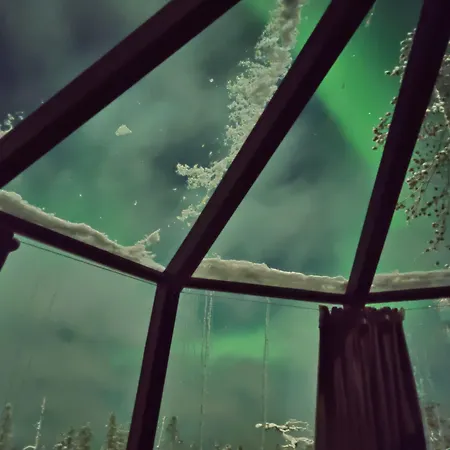 Hotelli Snowlounge Aurorahut Glass Igloos & Ice